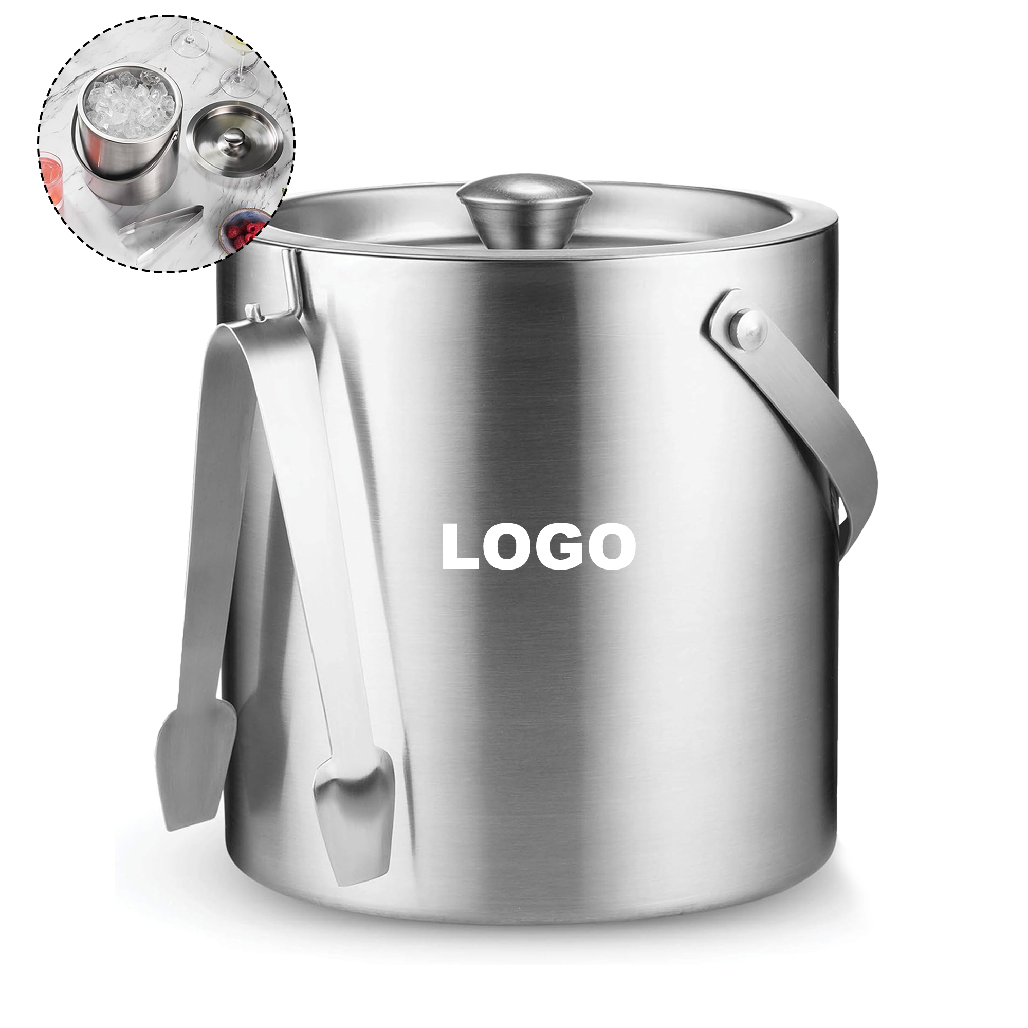 Stainless Steel Ice Bucket for Parties 2