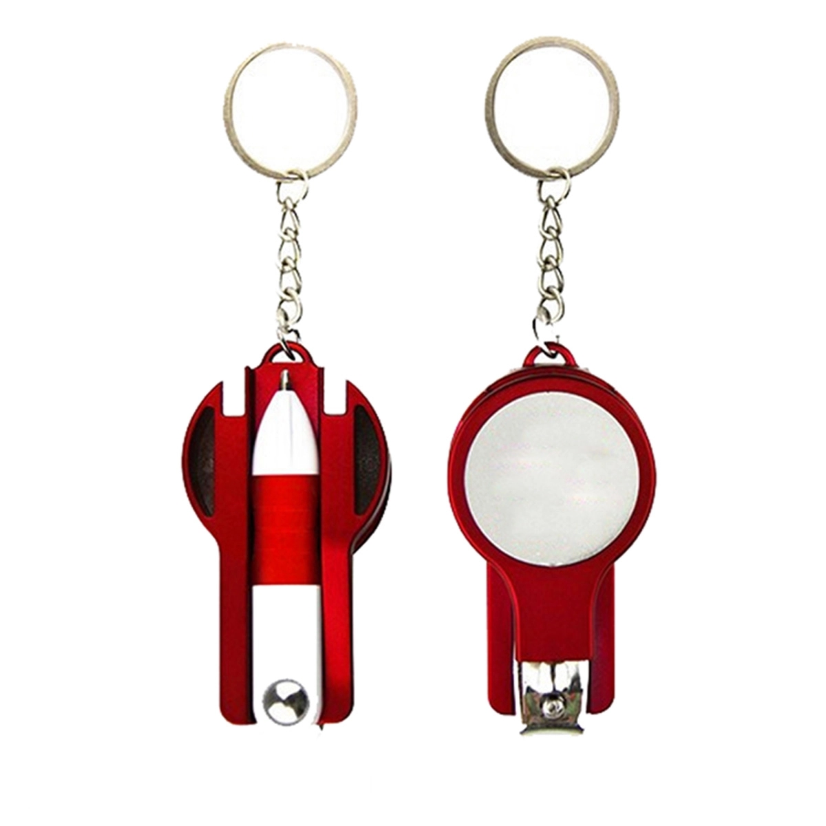 Ball-point Pen With Nail Cutter And Mirror 3