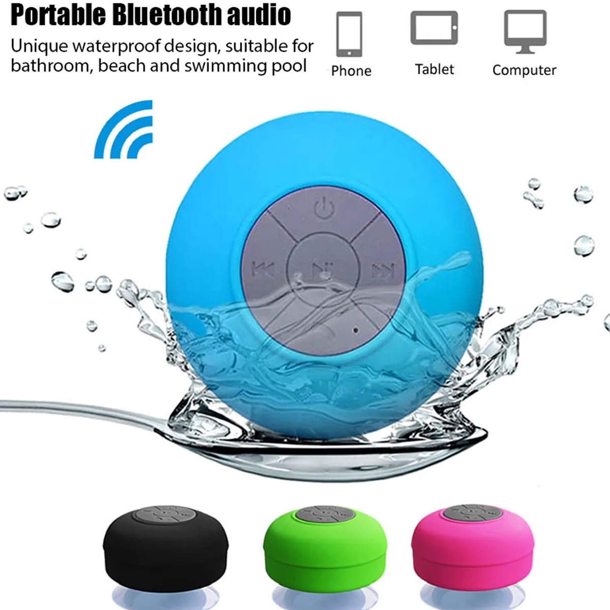 Waterproof Bluetooth Shower Speaker 3