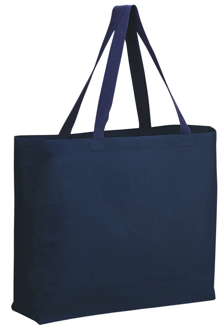 Canvas Jumbo Tote with 5" Bottom Gusset 5