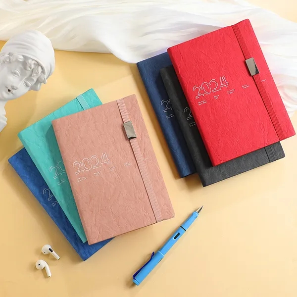 A5 Size PU Cover 2025 Daily Planner Notebook 6