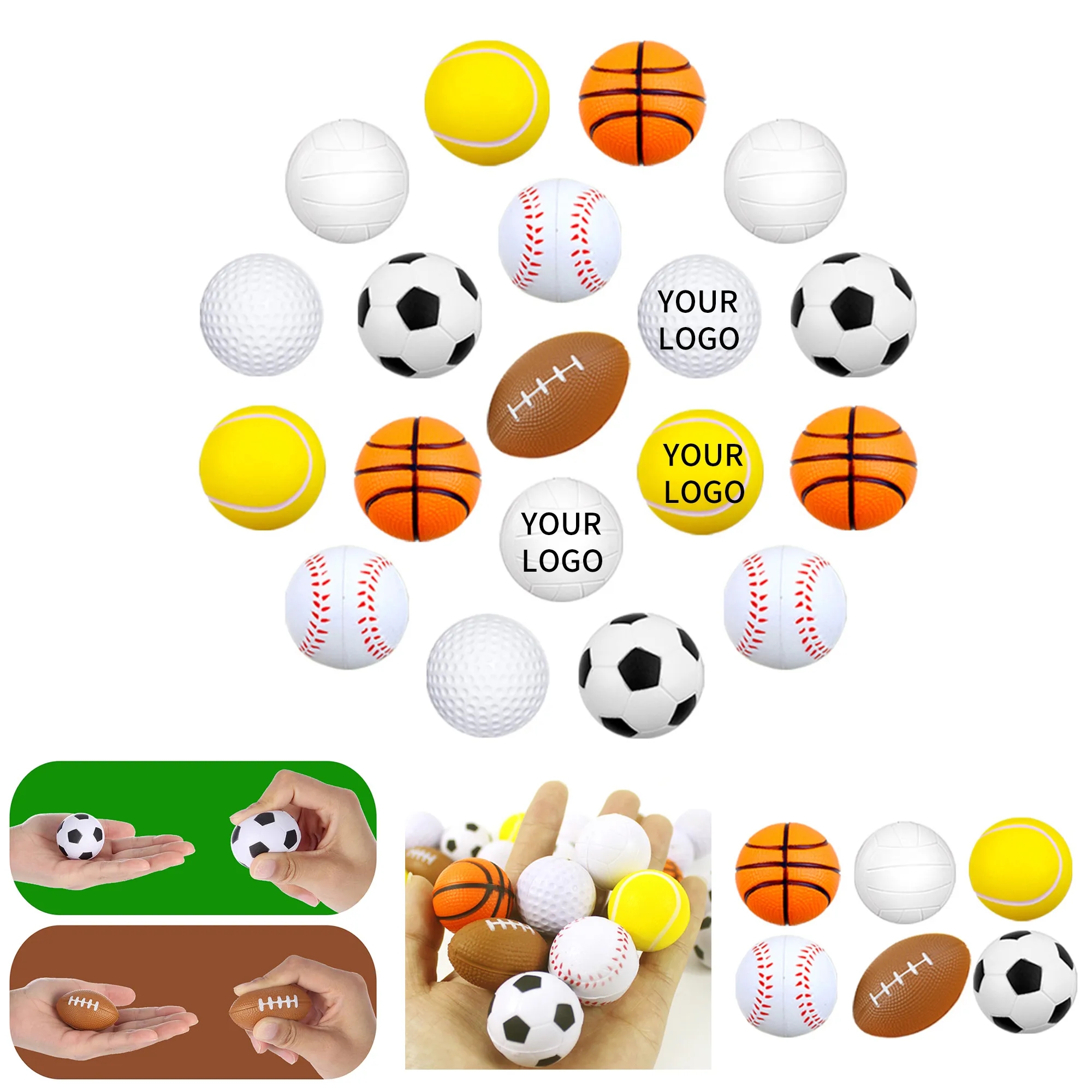 PU Foam Stress Reliever Ball Sports Shape 1