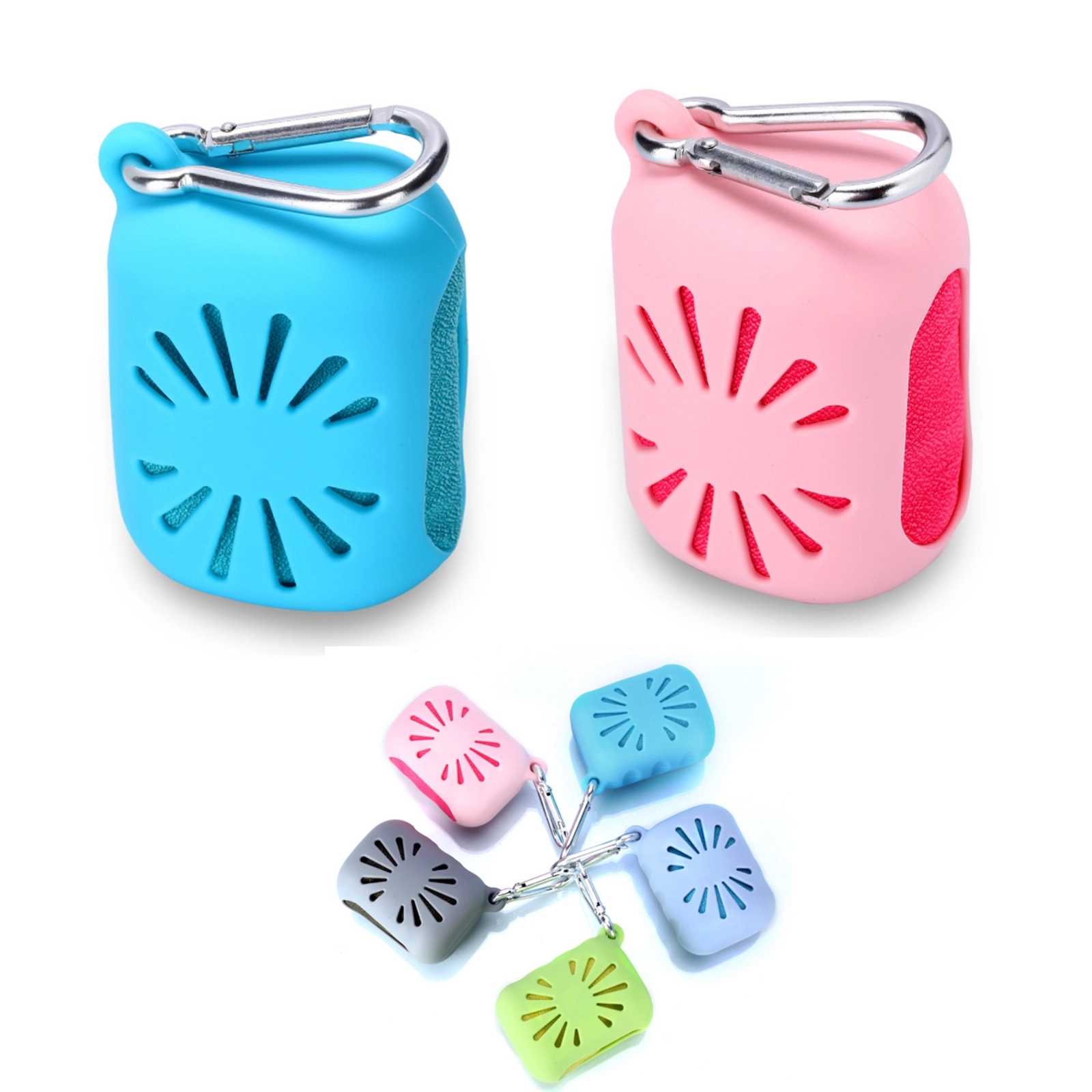 Microfiber Towel with Portable Silicone Case 5