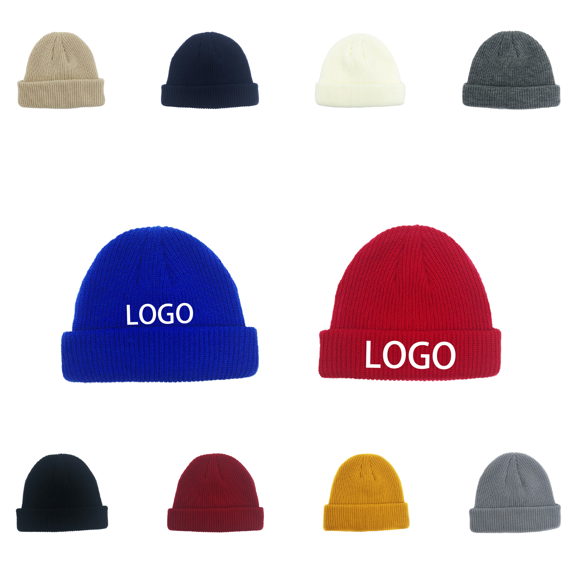 Simple Solid Warm Wool Beanie 1