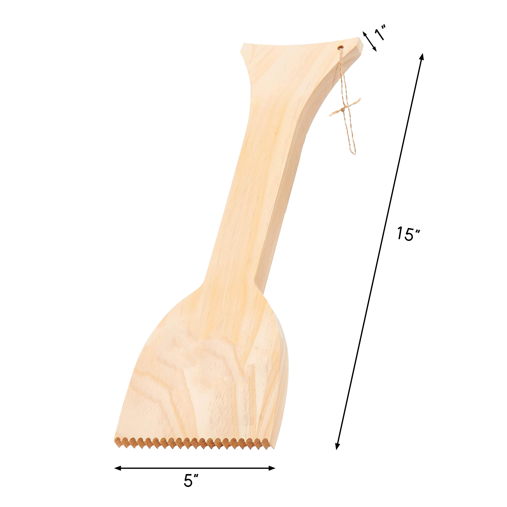 Wood BBQ Grill Scraper 4