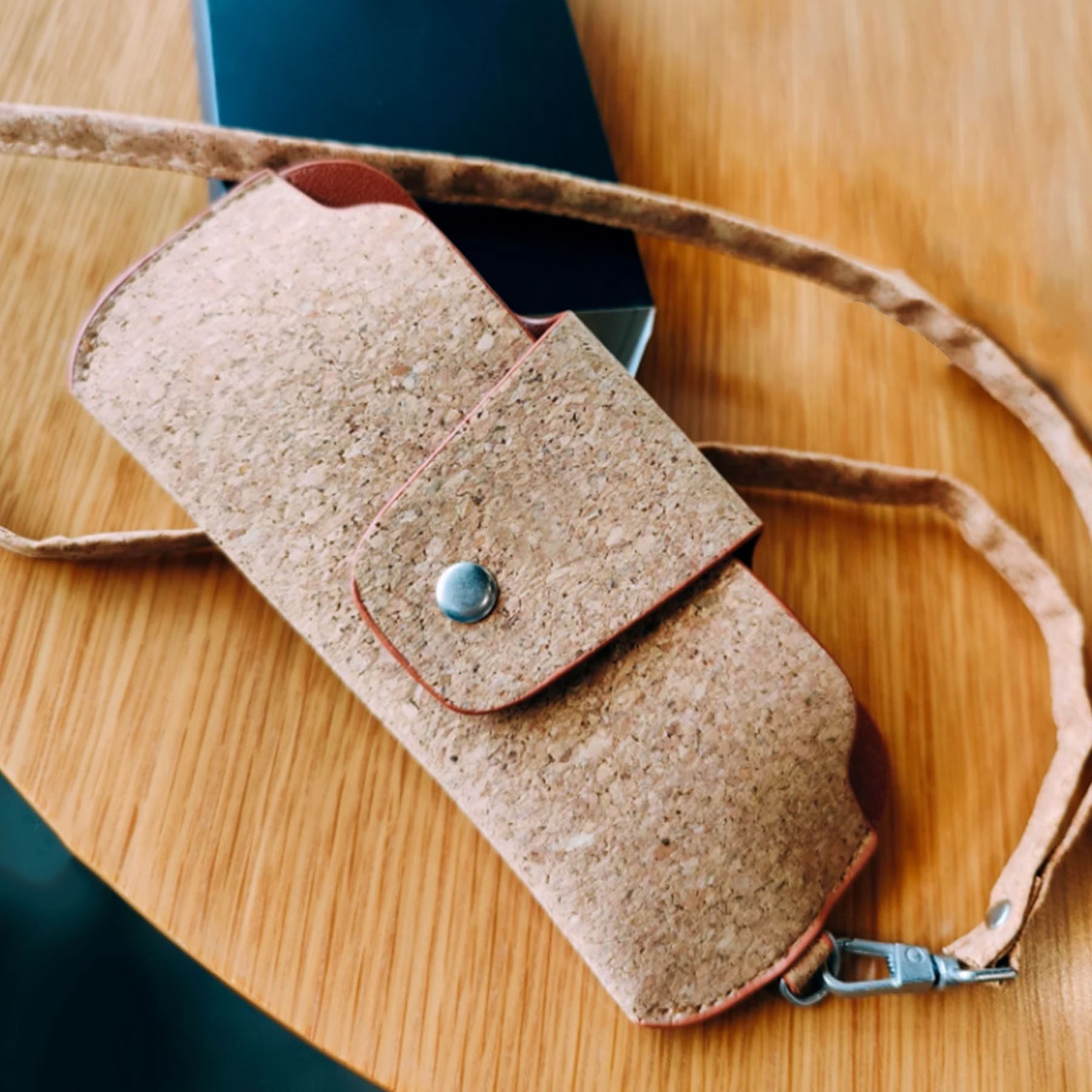 Cork Leather Eyeglasses Pouch 2