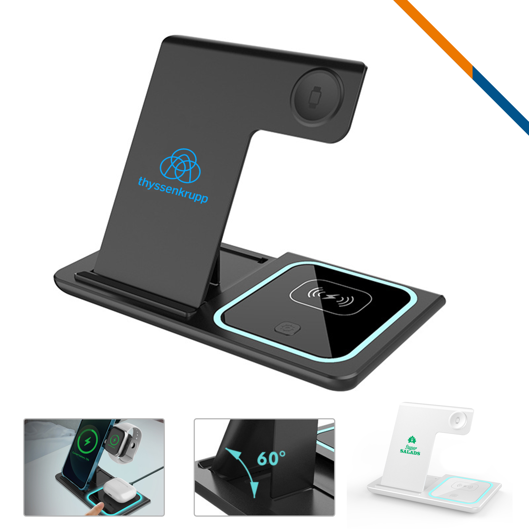 Cellap 3in1 Wireless Fast Charging Bracket 2