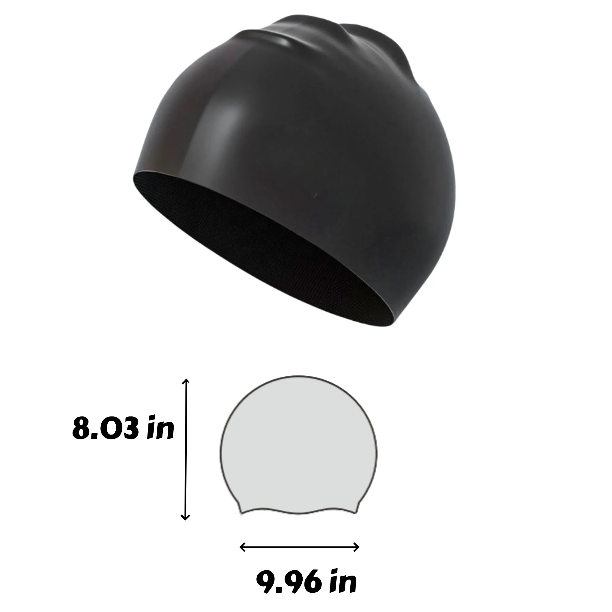 Unisex Adult Silicone Swim Cap 2