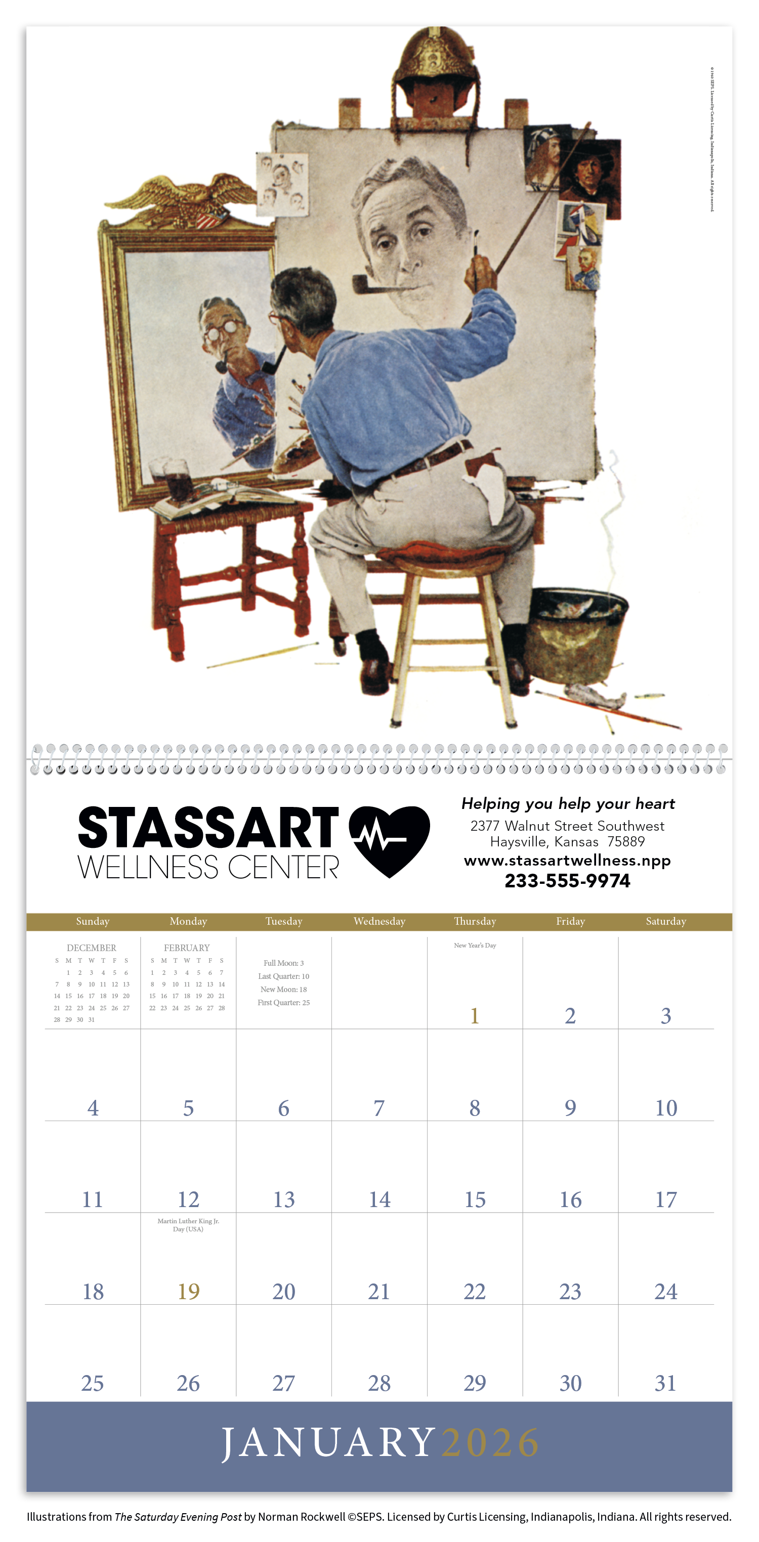 Triumph® Calendars The Saturday Evening Post Illustrations by Norman Rockwell Calendar 6