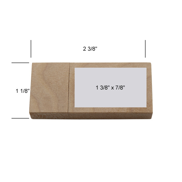 Chadwick Wood Rectangle USB Flash Drive 6