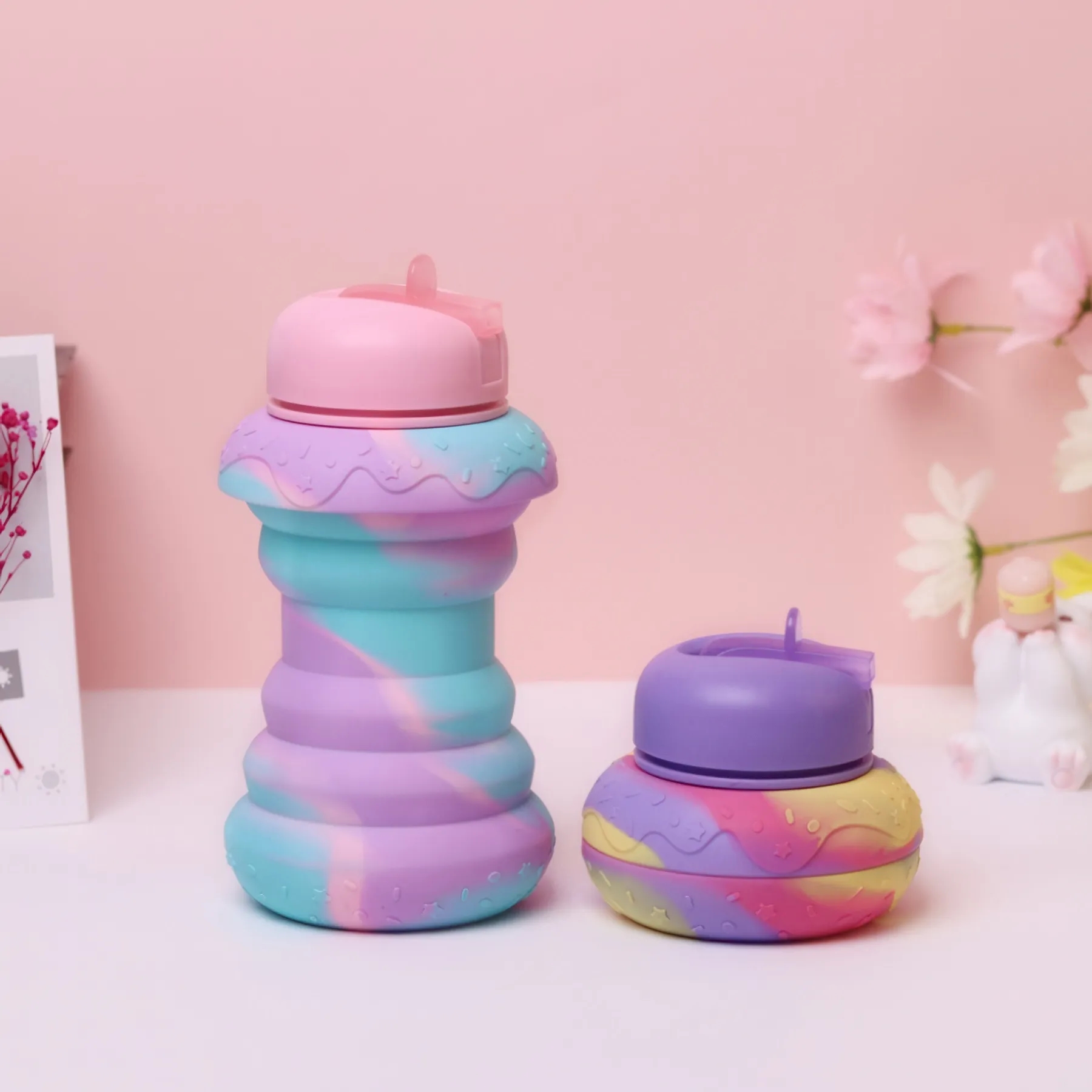 Collapsible Doughnut Shape Silicone Cup 3