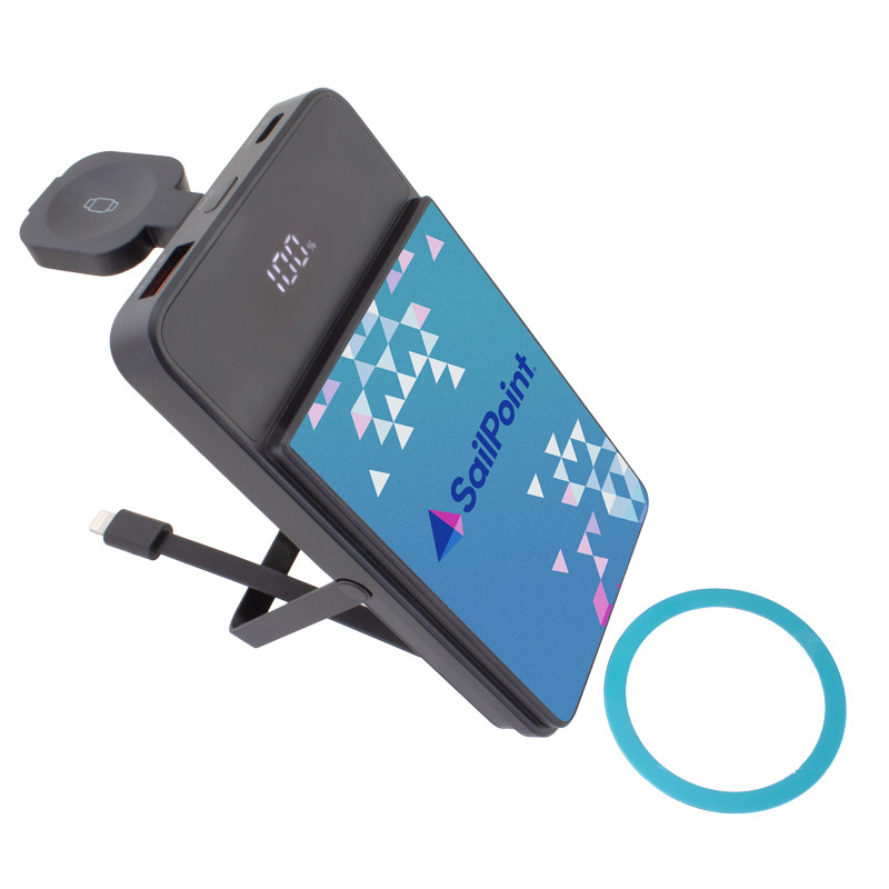 3-in-1 Mag-N-Kick™ Power Bank with Fast Watch Charger 5