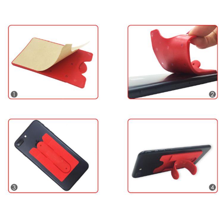 Card Holder with Cell Phone Stand 2