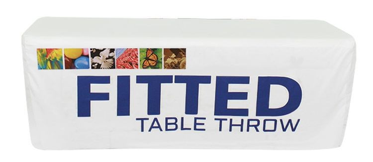 Fitted 8' Dye Sub Printed Table Throw 2
