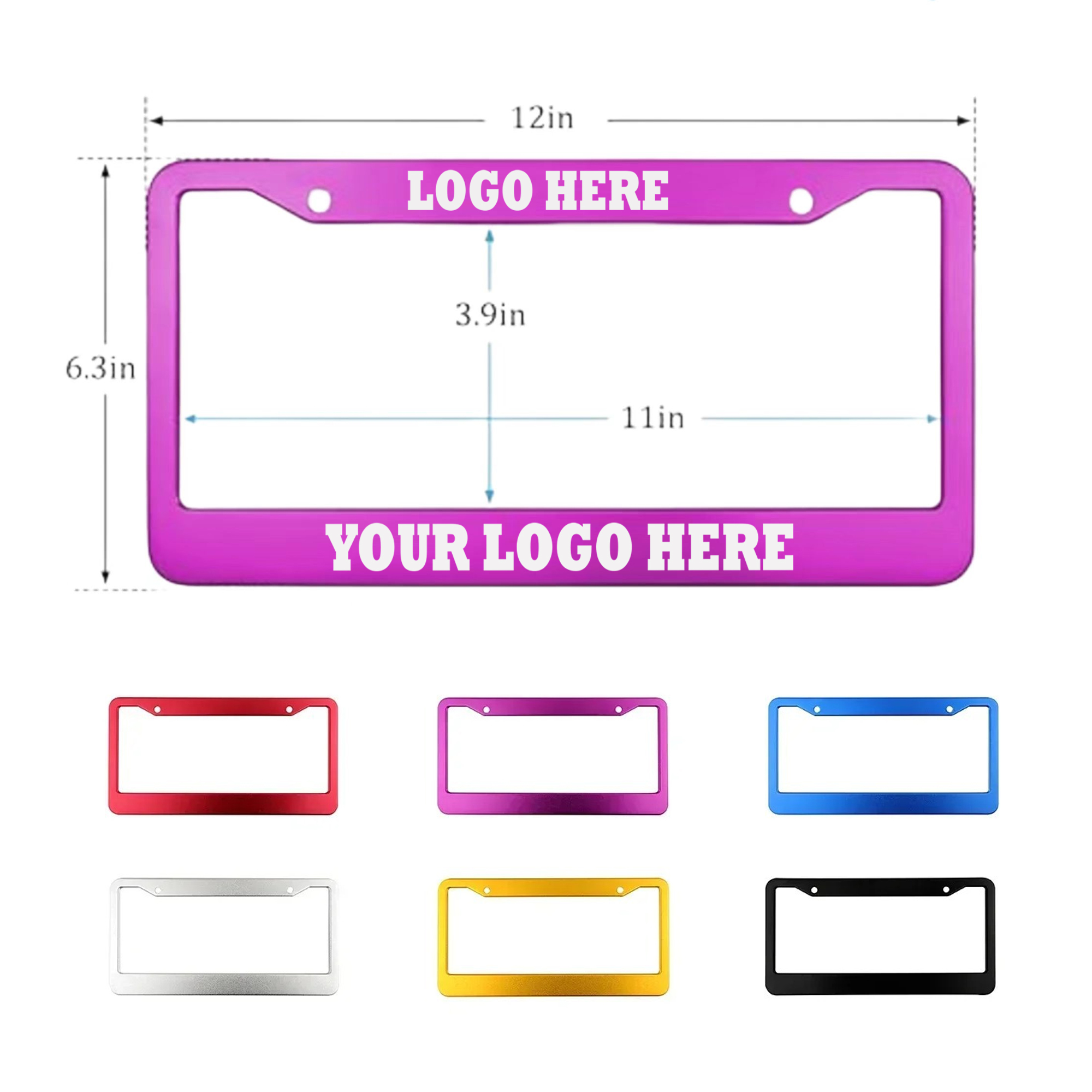 Aluminum License Plate Frames 3