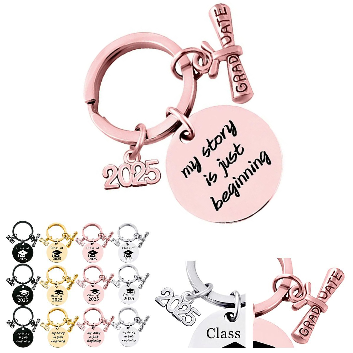 Stainless Durable School Graduation Keychain 3