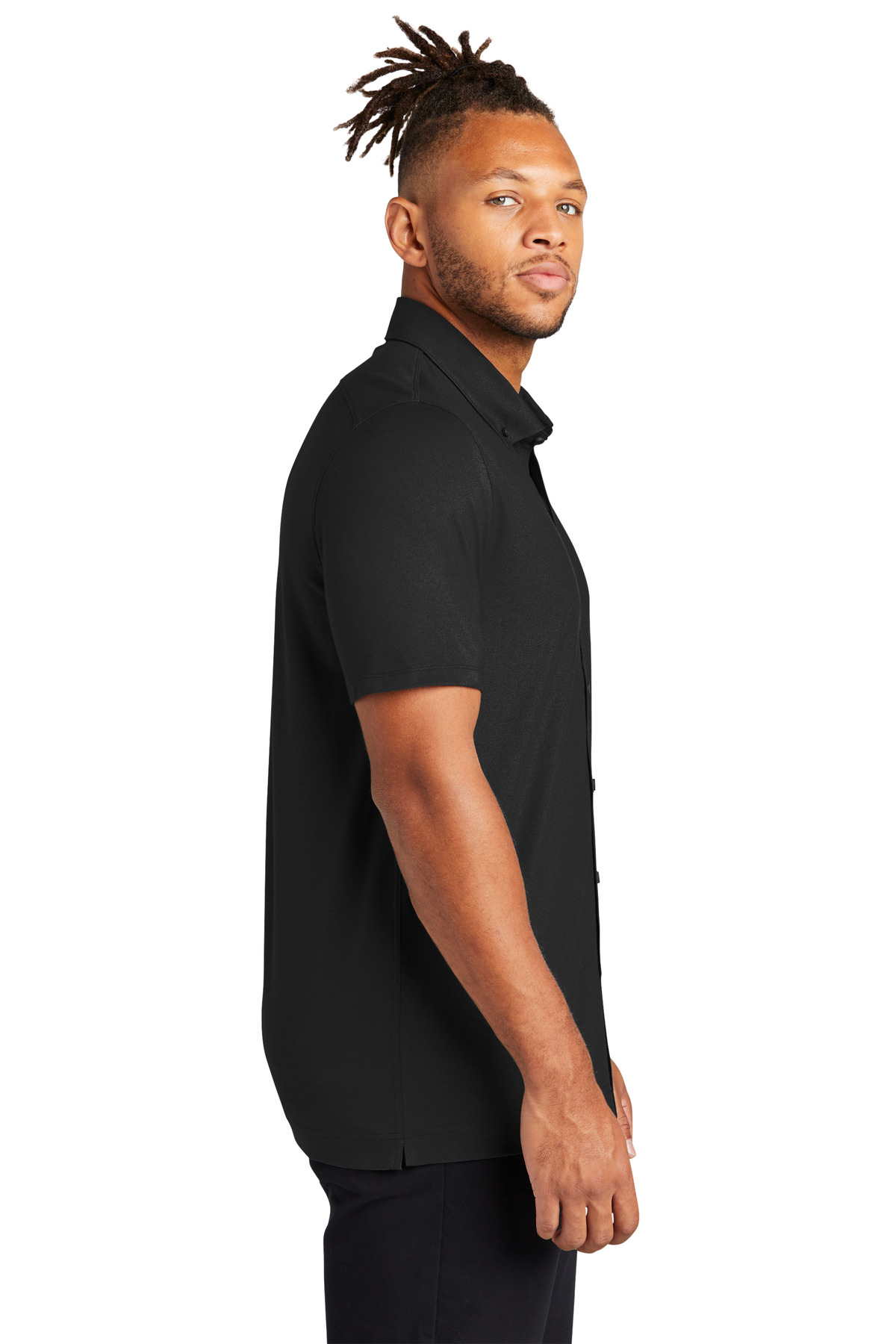 Mercer+Mettle Stretch Pique Full-Button Polo MM1006 37