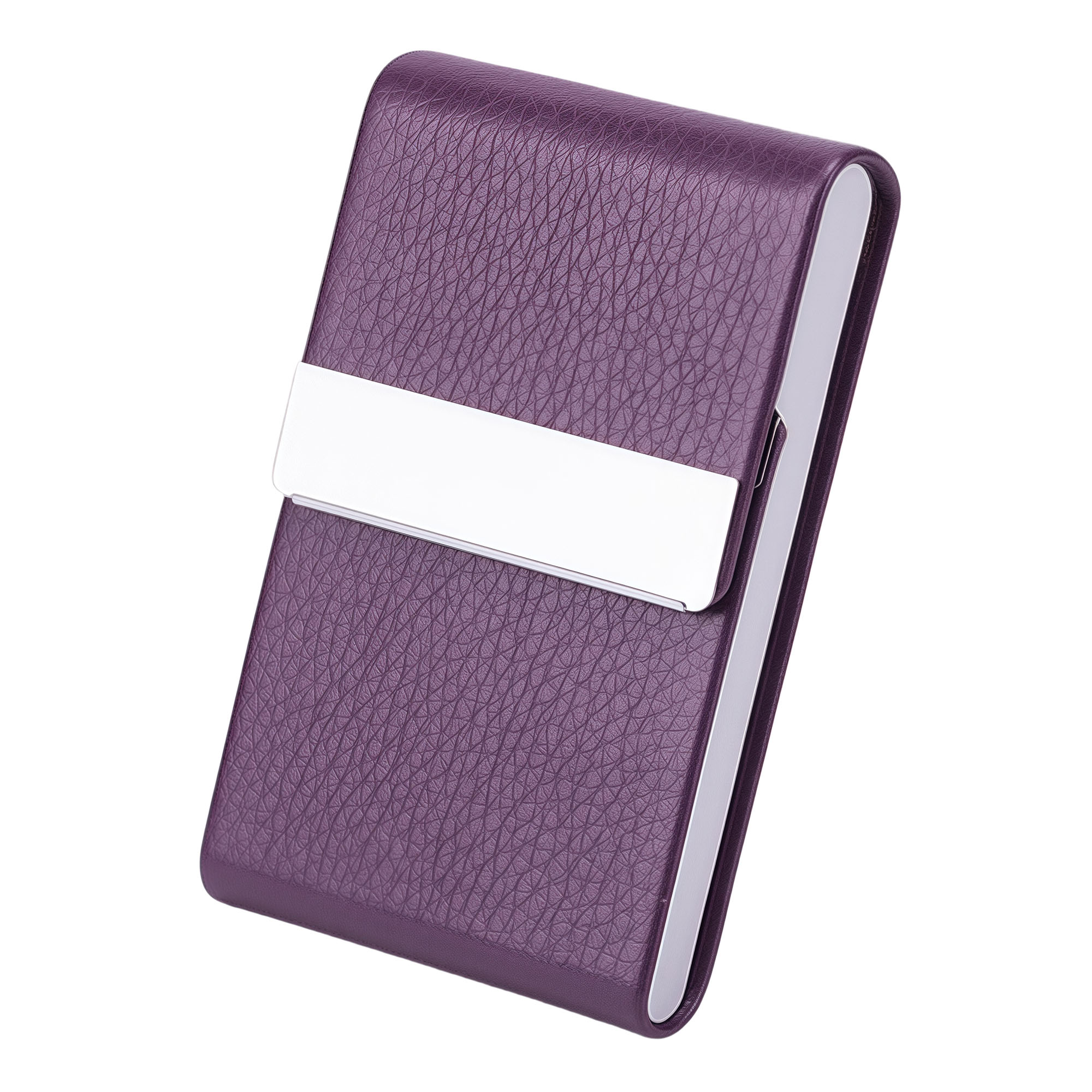 PU Leather Magnetic Cigarette Case for Men 2