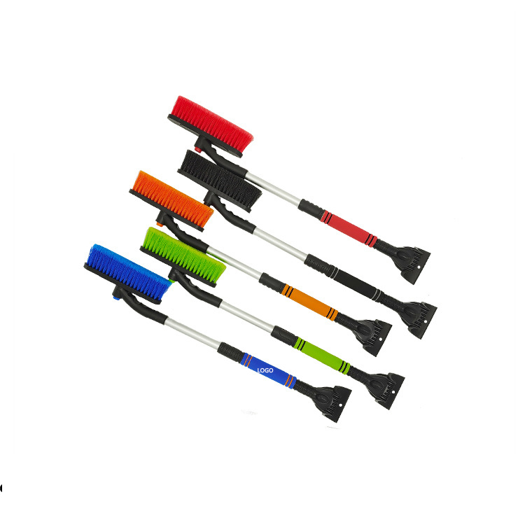 Snow shovel can be easily operated with one button, extending from 28.7" to 36", so that you can eas 1