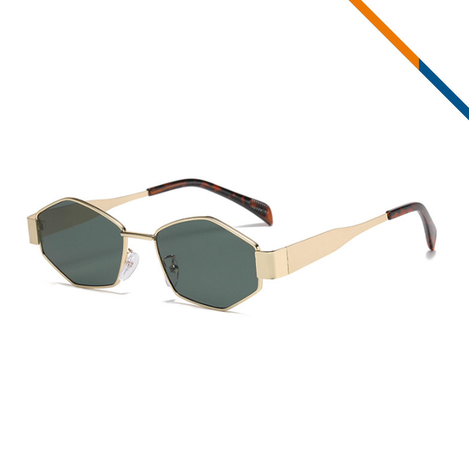 Chia Metal Hexagon Shaped Sunglasses 10