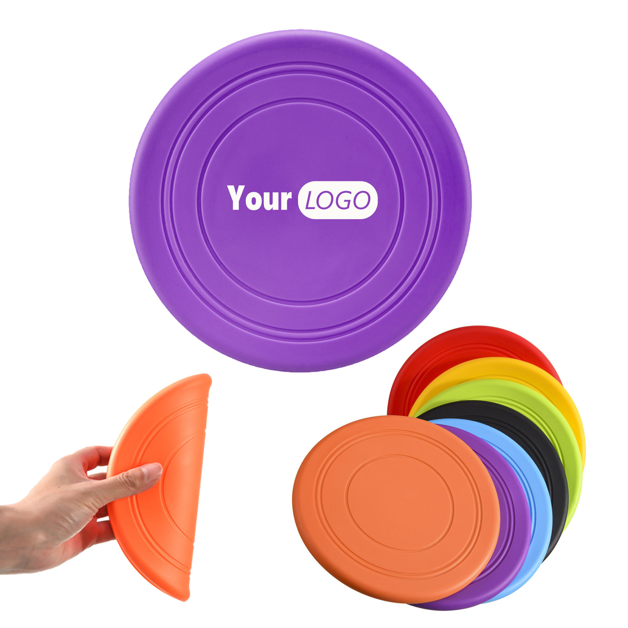 Portable Soft TPR Dog Flying Disc For Outdoor Training 4