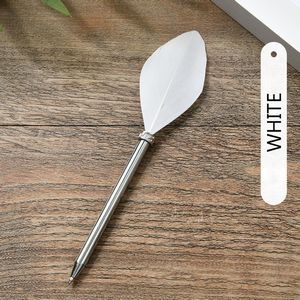 Short Tail Feather Metal Pen 14