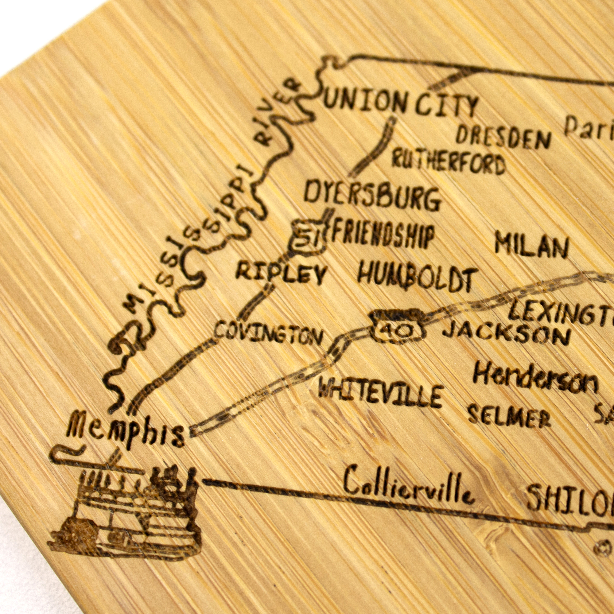 Tennessee Puzzle Coaster Set 7