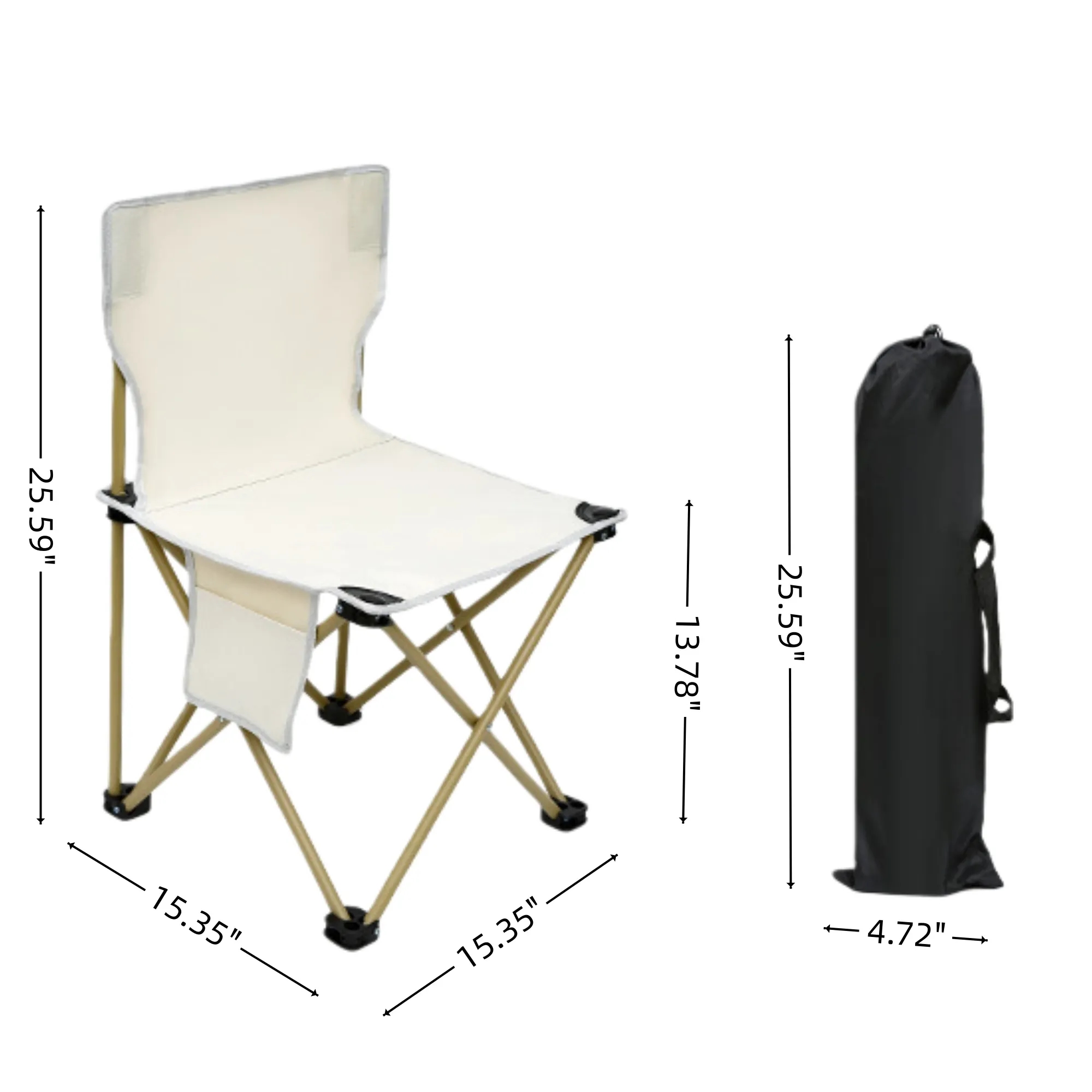 Folding Portable Camping Chair With Carry Bag for Outdoor 4
