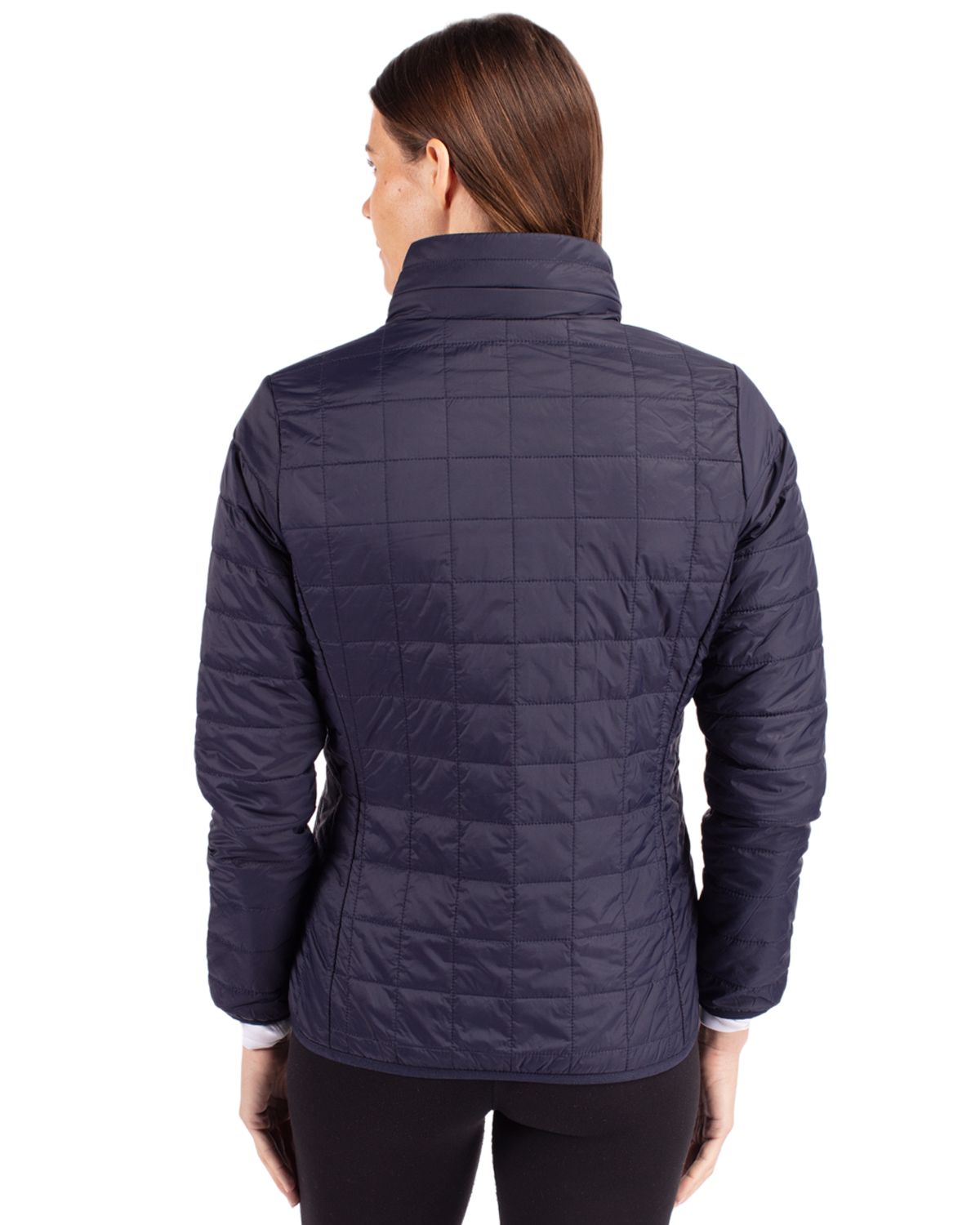 Cutter & Buck Rainier Recycled Insulated Puffer Womens Full Zip Jacket 129