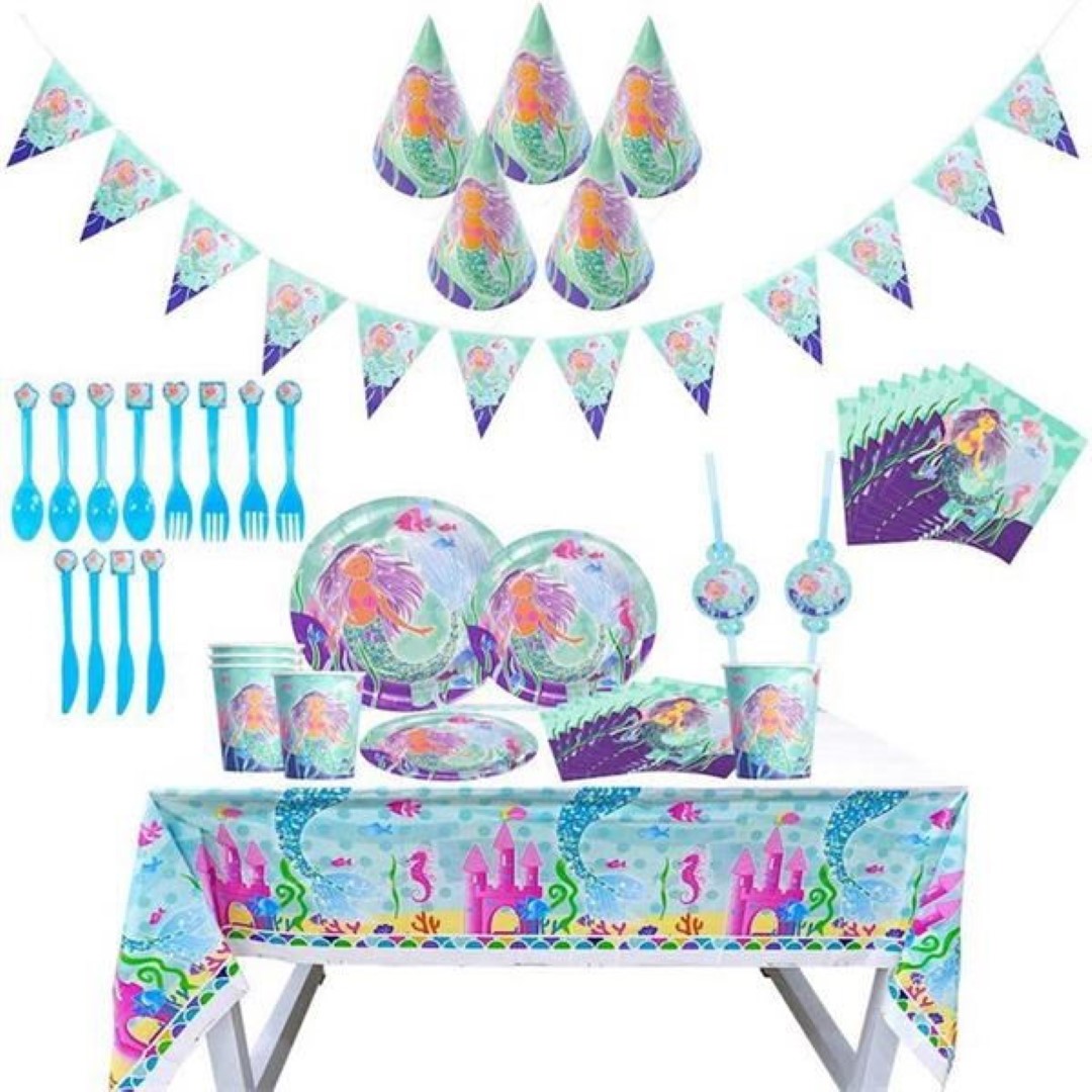 Mermaid Party Disposable Cutlery 2