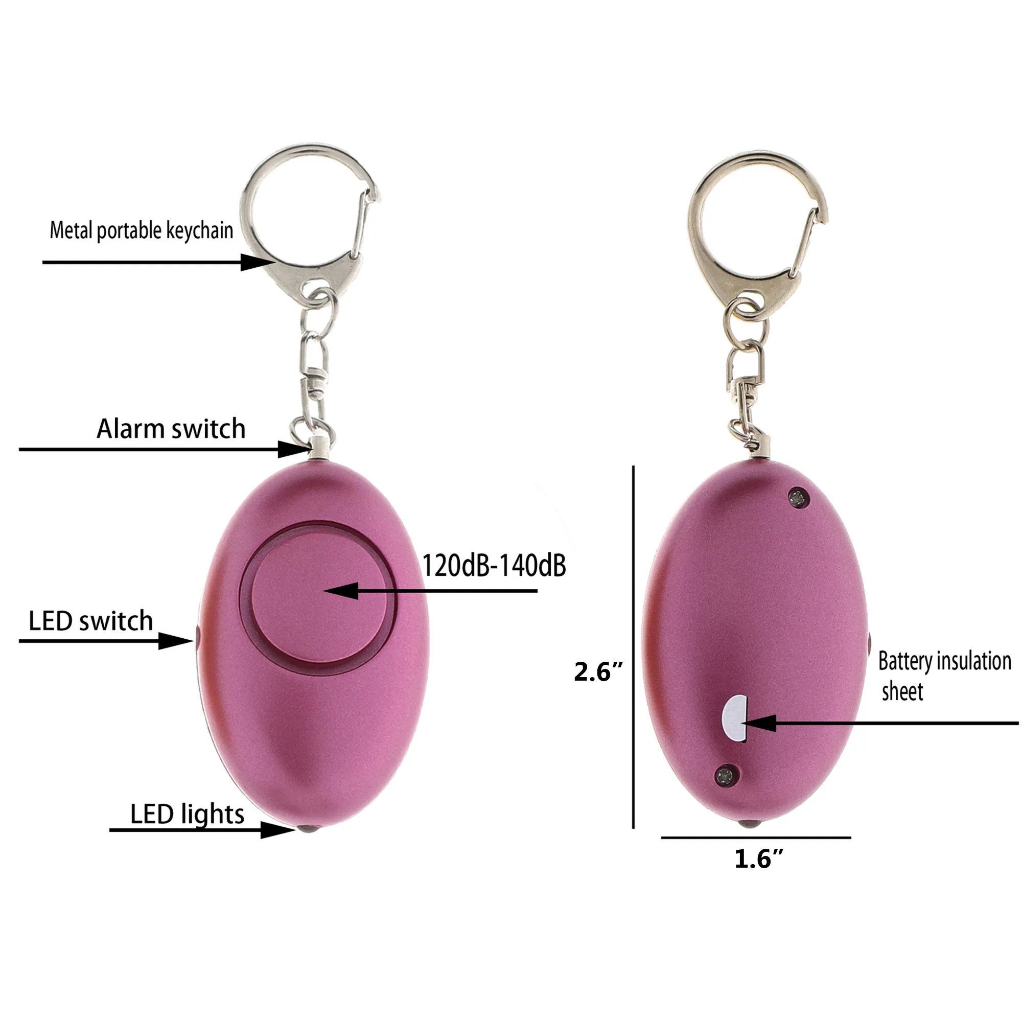 Emergency Police Keychain Light and Siren 4