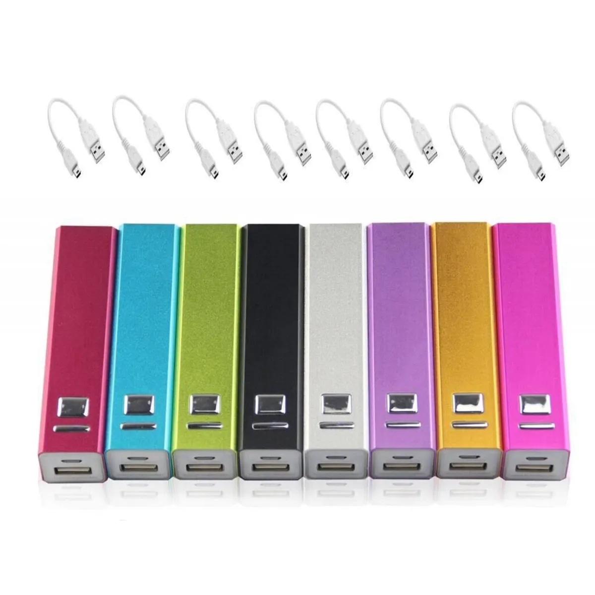 2600mAh Portable External Power Bank Battery Charger Metal 7