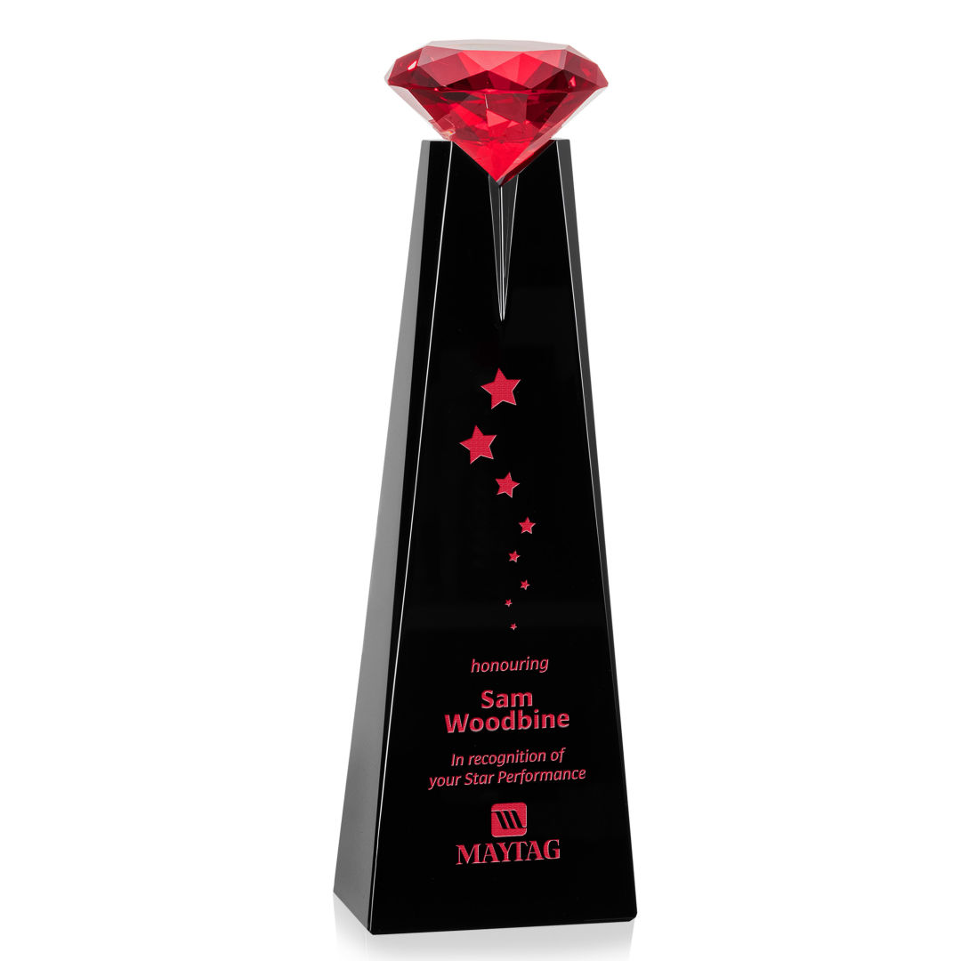 Alicia Gemstone Award - Black/Ruby 11
