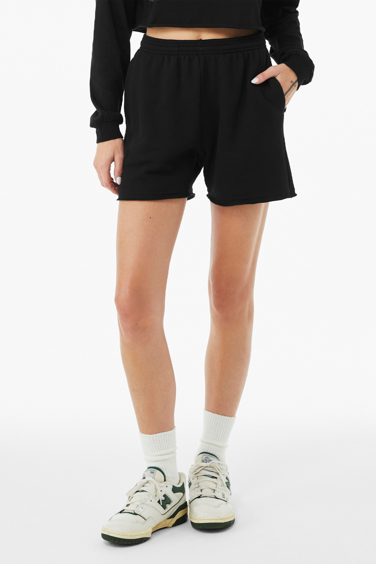 BELLA+CANVAS Women's Cutoff Sweatshort BC3787 14