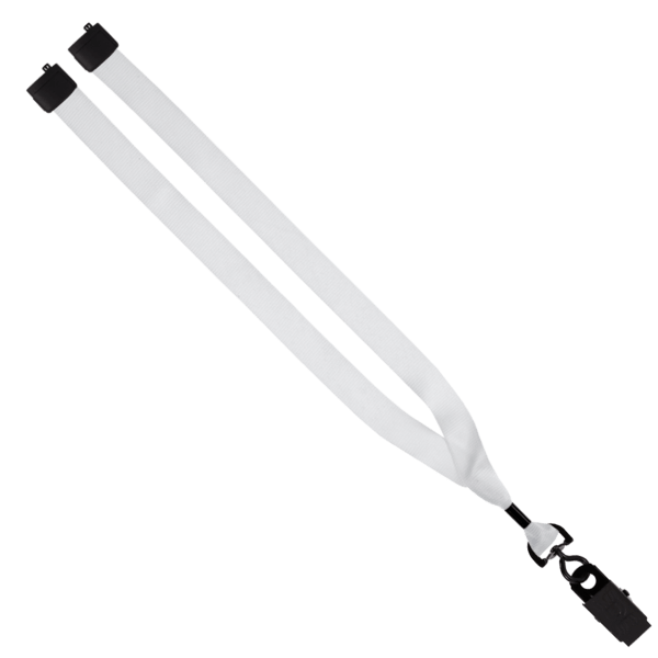 3/4" rPET Dye-Sublimated Lanyard w/ Metal Crimp & Metal Split-Ring 10