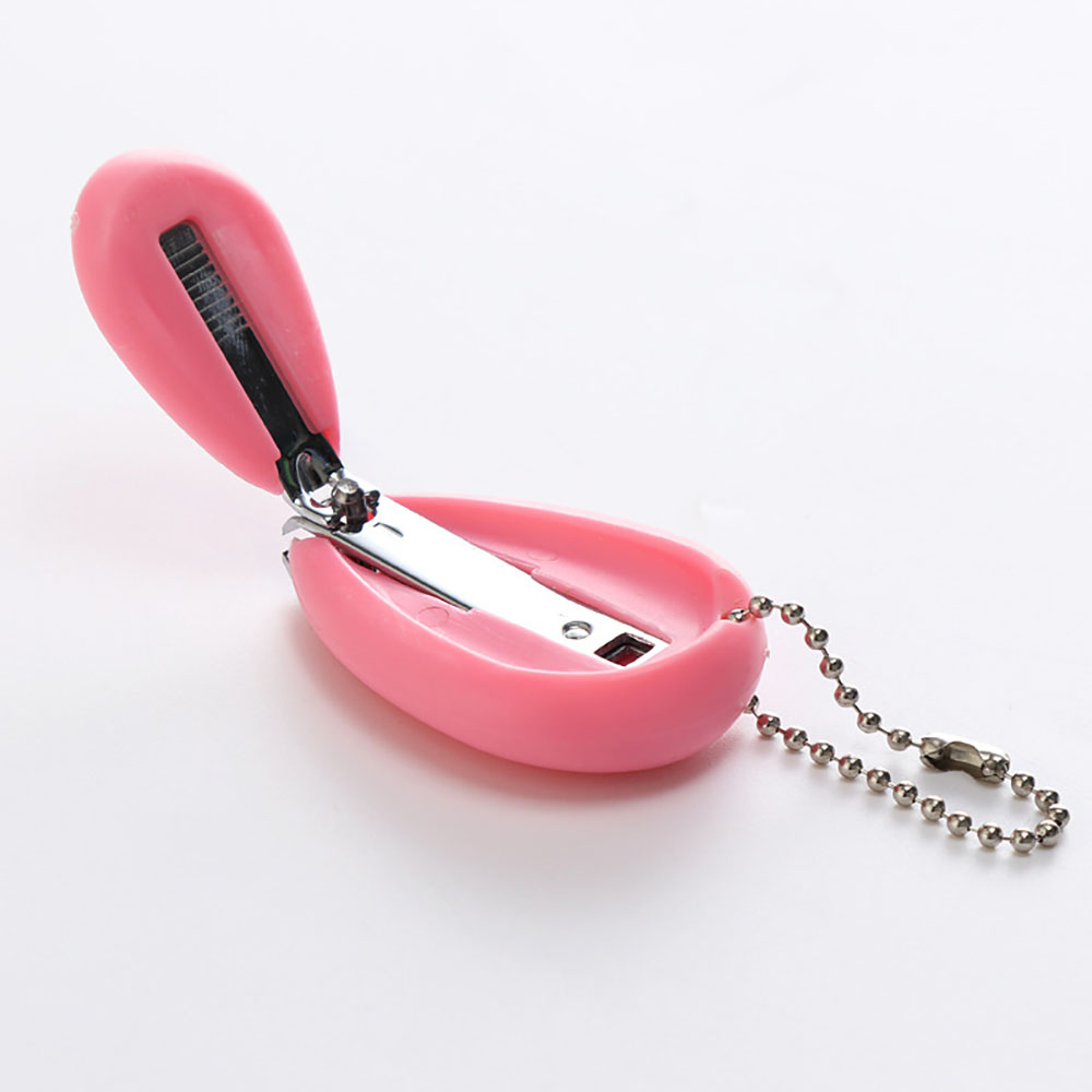 Waterdrop Shape Stainless Baby Nail Cutter With Chain 2