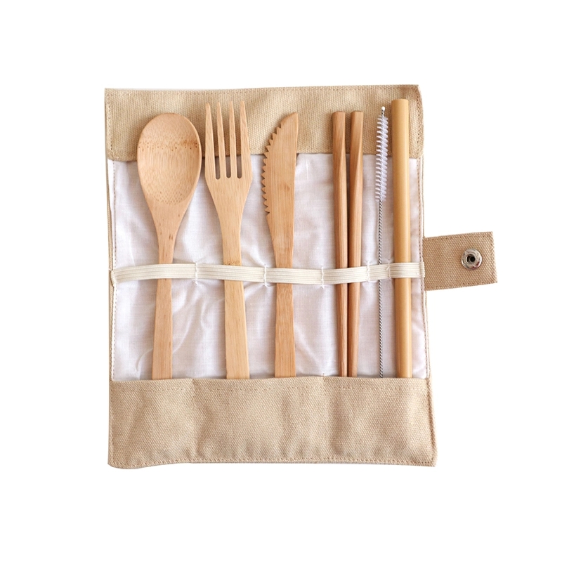 Bamboo Utensil Set Dinnerware 6