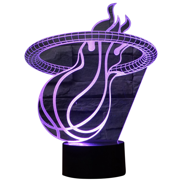 Custom Made-To-Order 3D Optical Illusion LED Desk Lamp 5