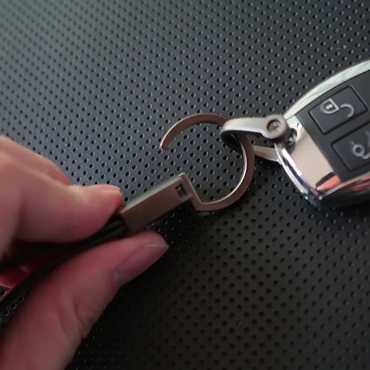 Suede Fur Metal Keychain 5