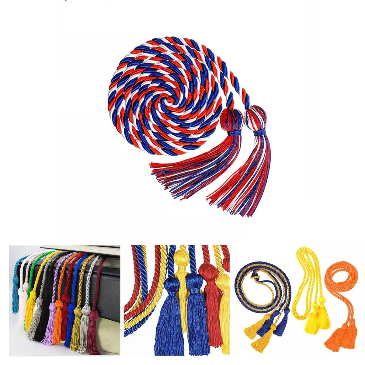 Polyester Long Tassel Graduation Cord 22
