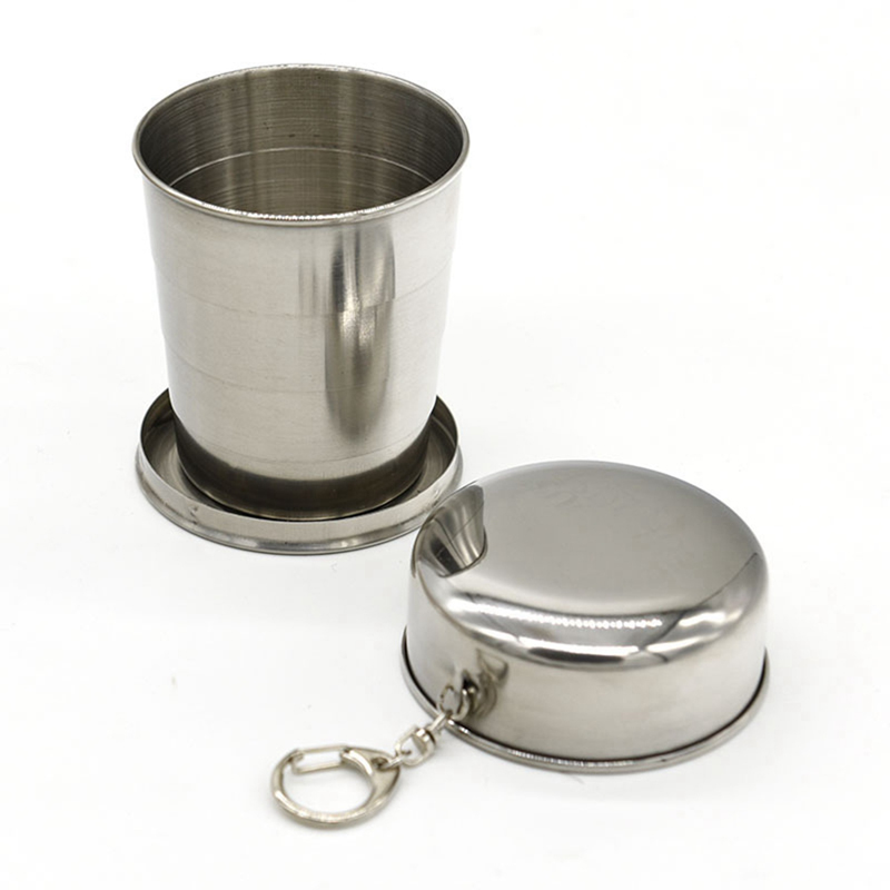 Stainless Steel Travel Folding Collapsible Cup