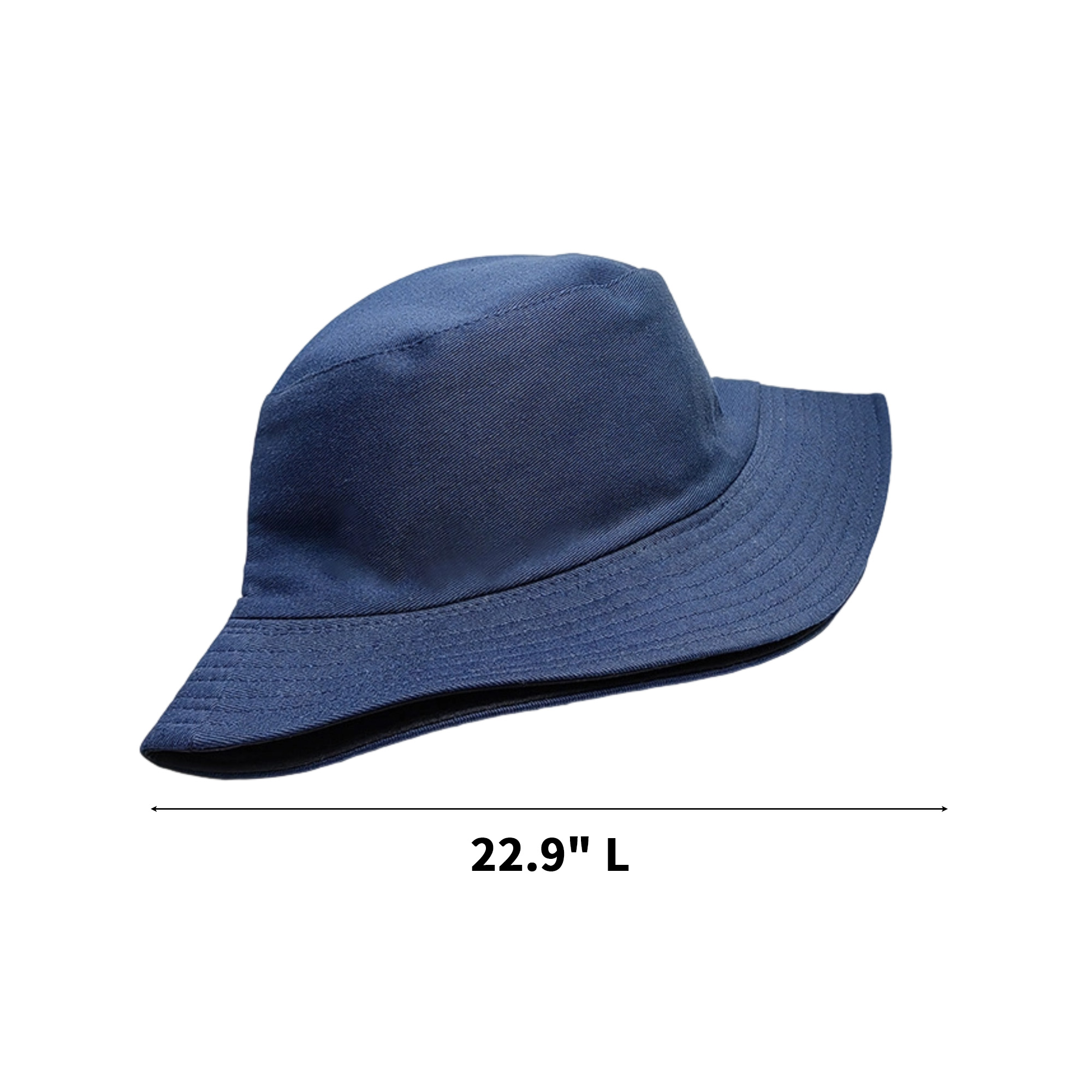 Cotton Bucket Sun Hat Embroidered Front Panel 12