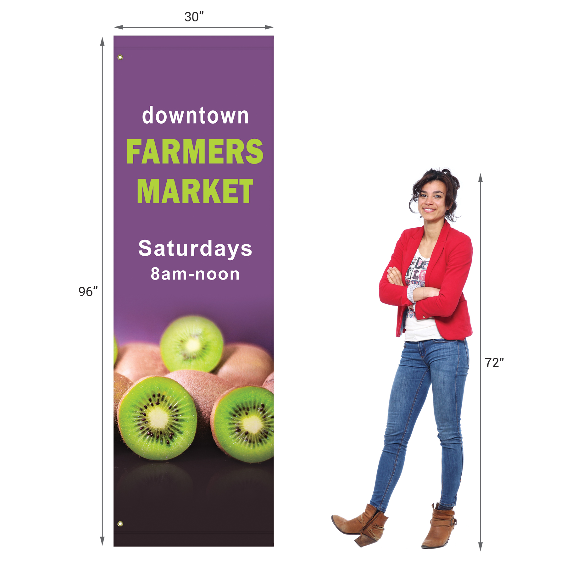96" x 30" Custom Vinyl Avenue Banners 3