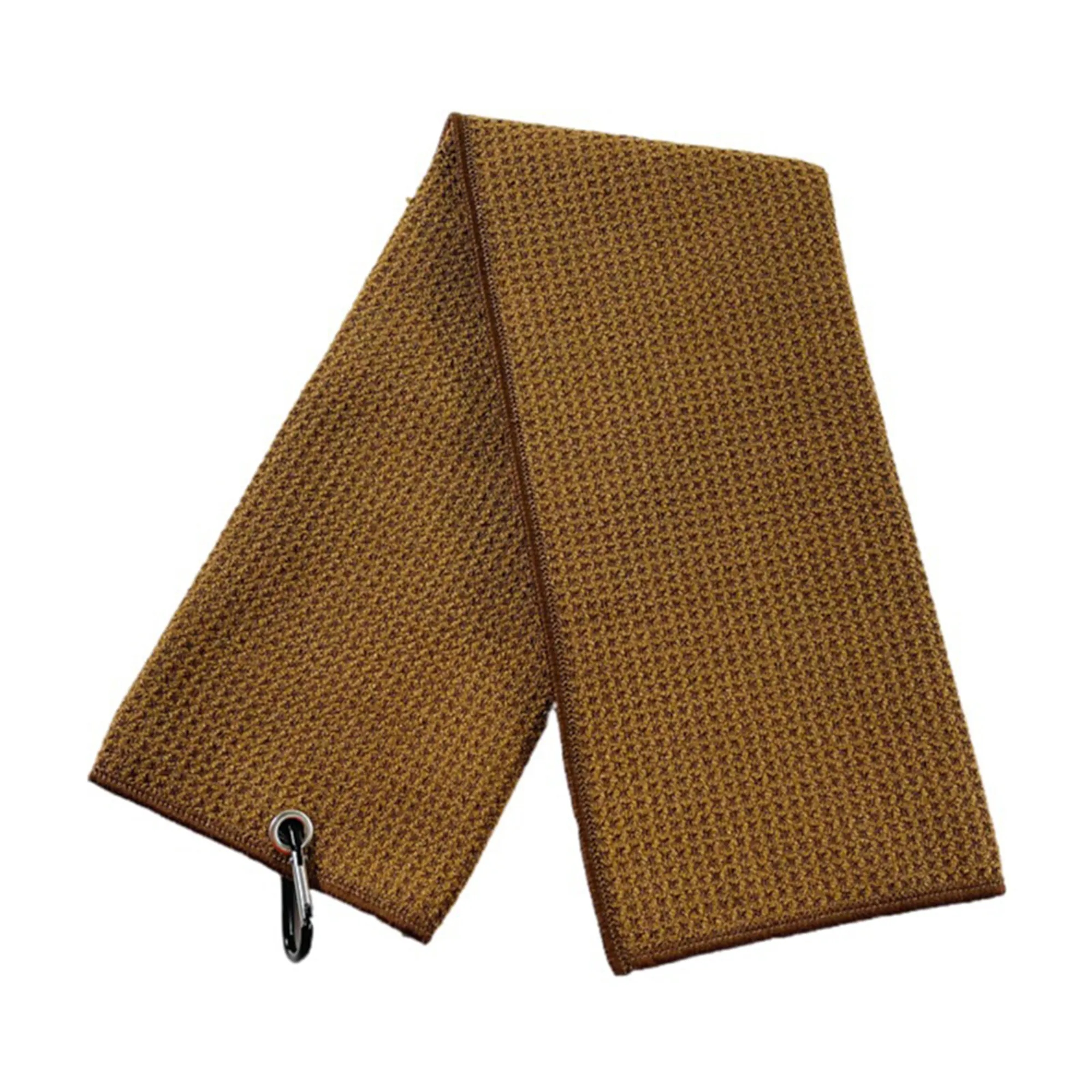 Tri-fold Microfiber Waffle Golf Towel 12