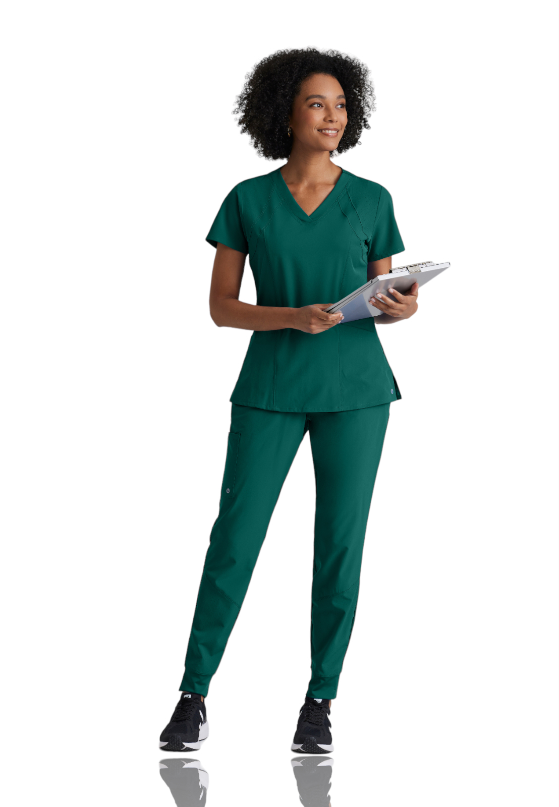 Barco One - Women's Four-Pocket V-Neck Racer Scrub Top 34