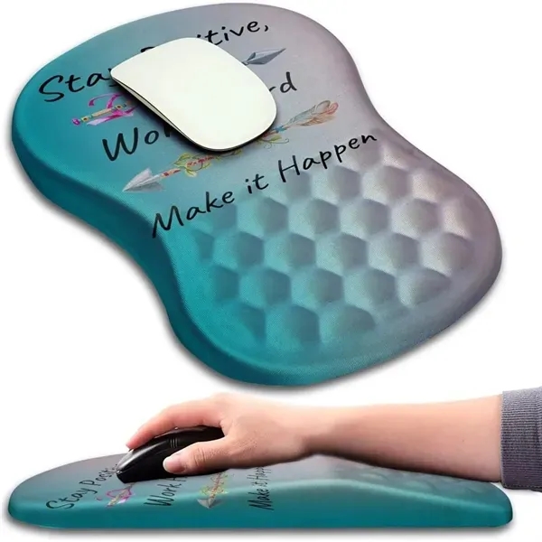 Ergonomic Massage Mouse Pad with Tilt and Effort-Saving 2