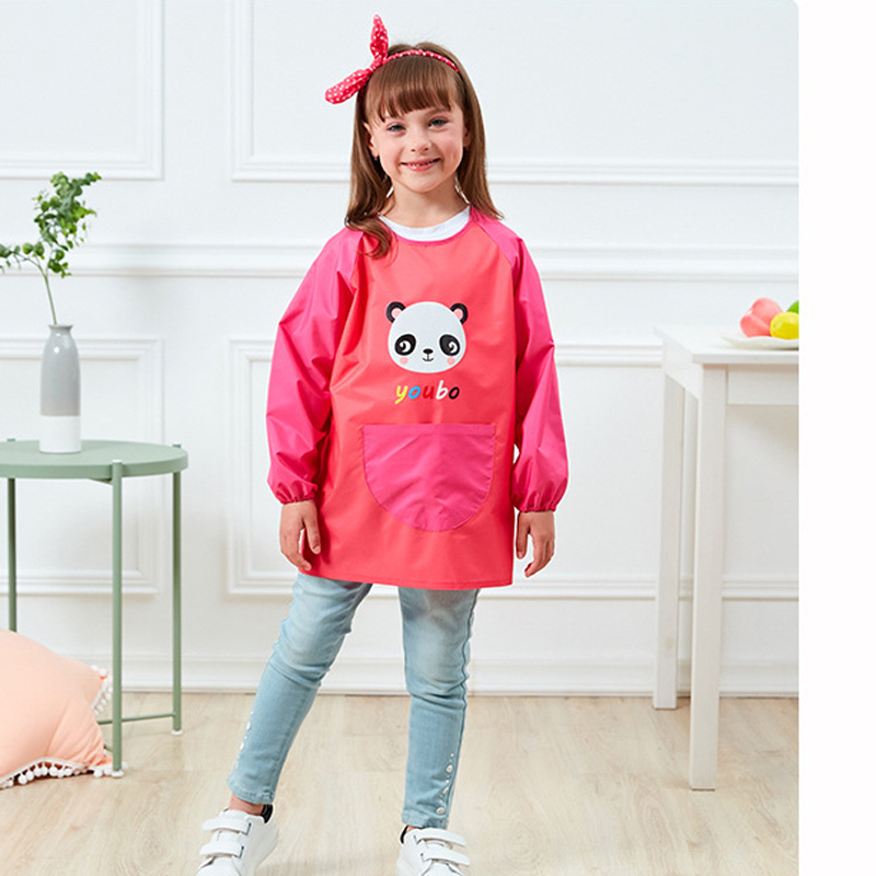 Waterproof Kids Long Sleeve Apron 4