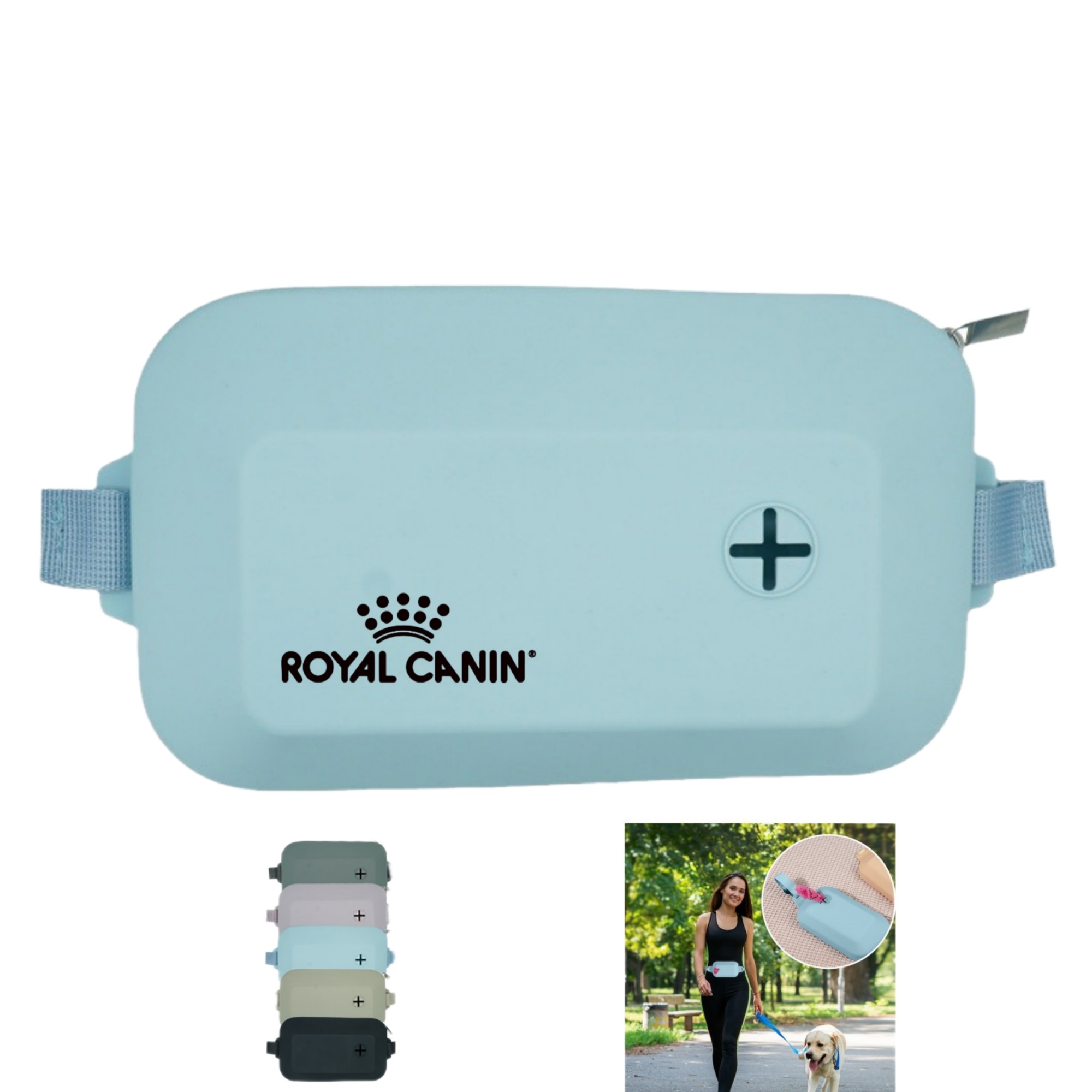 Silicone Dog Treat Pouch, Built-in Poop Bag Dispenser 1