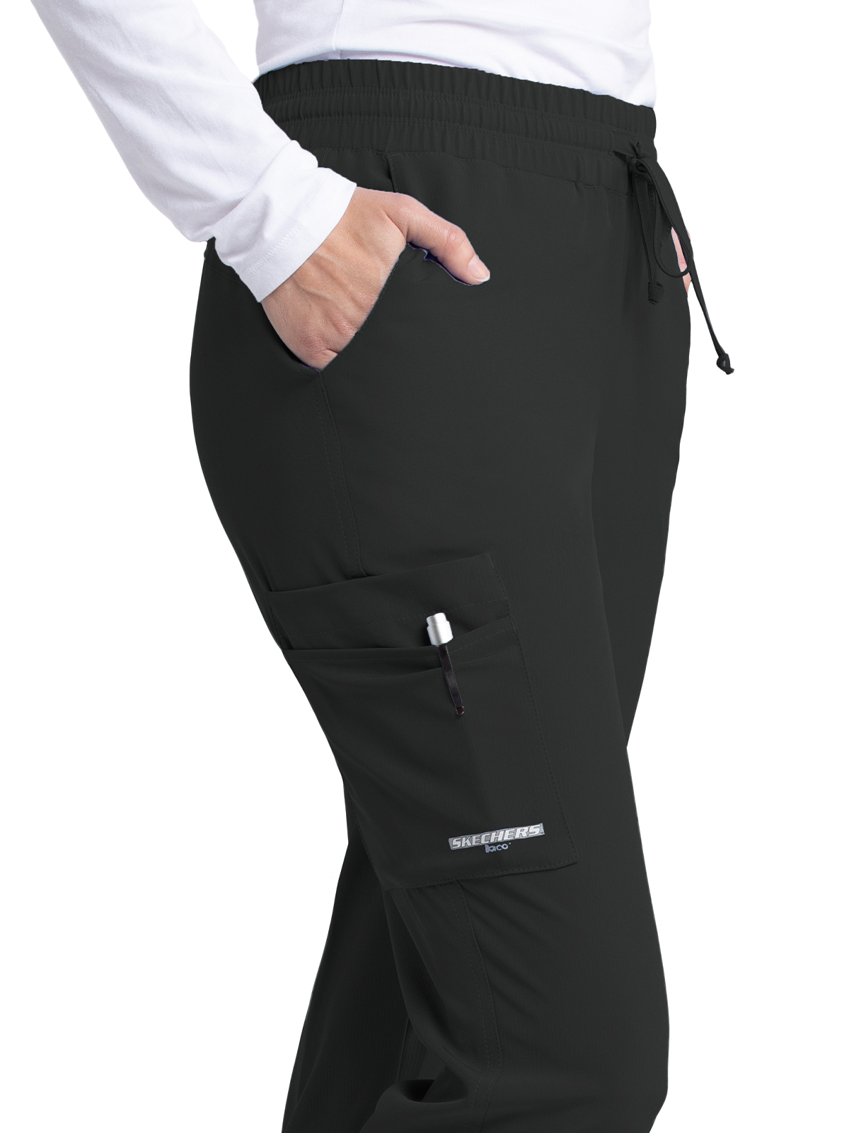 Skechers - Women's Four-Pocket Low-Rise Theory Jogger Scrub Pant 34