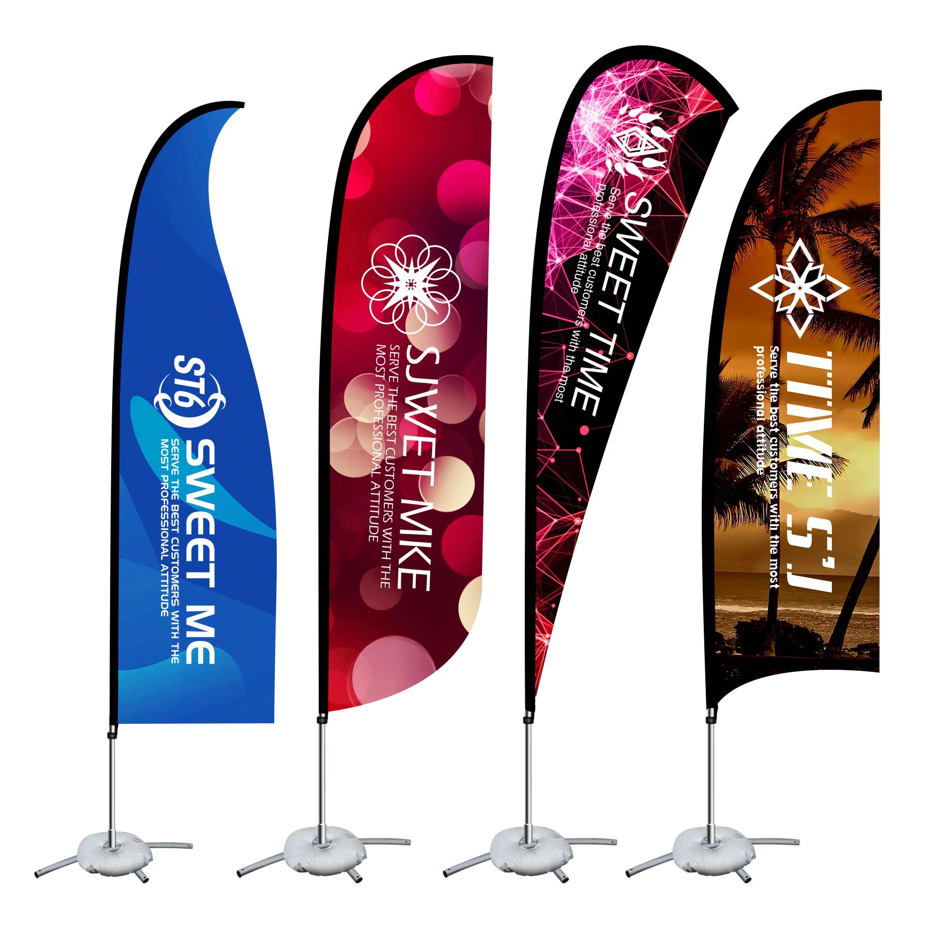 Knife-Shaped Beach Flag Advertising Flag 2